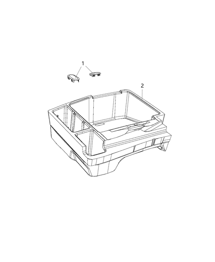 2020 Chrysler 300 Jack Mounting Hardware Diagram 2 - Thumbnail