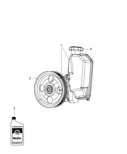 2010 Jeep Liberty Power Steering Pump Diagram 2 - Thumbnail