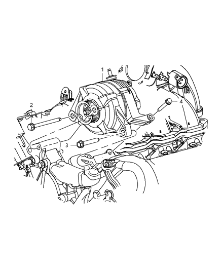 2008 Jeep Liberty Generator/Alternator & Related Parts Diagram 2 - Thumbnail
