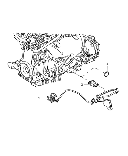 2009 Chrysler PT Cruiser Engine Cylinder Block Heater Diagram 2 - Thumbnail