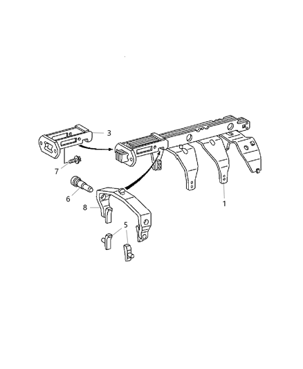 2014 Ram 3500 Cab Chassis Shift Forks & Rails of Manual Transmission Diagram