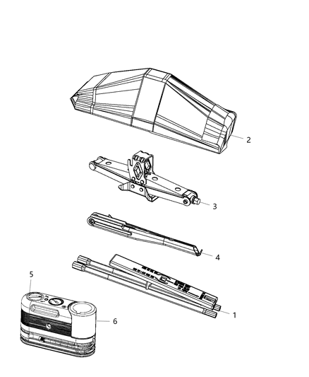 2015 Ram C/V Jack Assembly Diagram