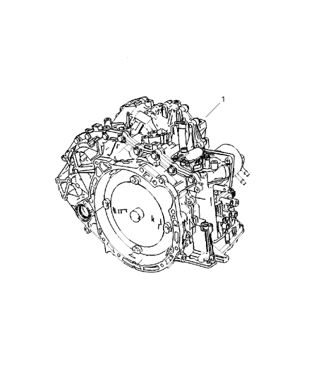 2007 Dodge Caliber Transaxle Assembly of Constant Variable Transmission Diagram