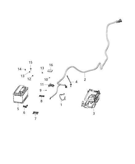 2017 Dodge Charger Sensor Battery Sensor Only Diagram for 56029777AB