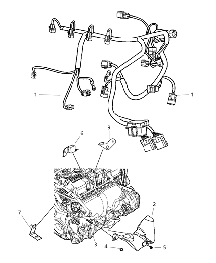 2005 Dodge Neon Shield Wiring Diagram for 4794776AB