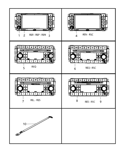 2009 Chrysler 300 Strap Diagram for 5064426AA
