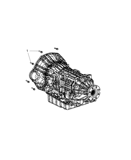 2013 Ram 4500 Mounting Bolts of Automatic Transmission Diagram