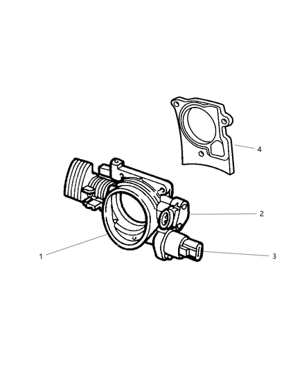 2001 Dodge Intrepid Throttle Body Diagram 1 - Thumbnail