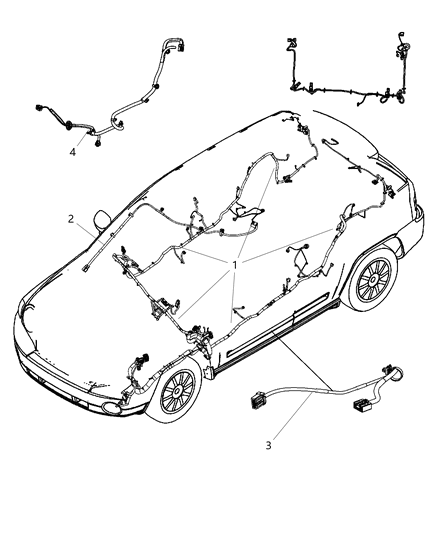 2011 Jeep Patriot Wiring Jumper Differential Vent Diagram for 5084601AE