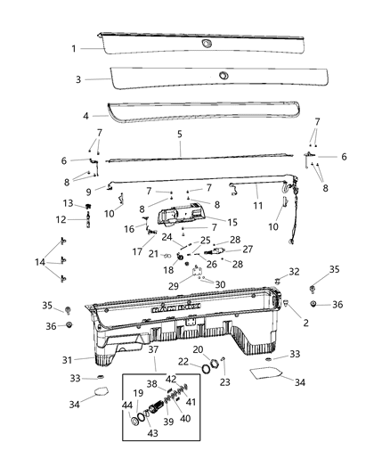 2018 Ram 3500 Pickup Ram Box Diagram