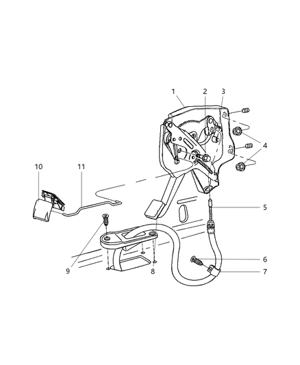 2002 Dodge Ram 3500 Regular Cab Parking Brake Lever Diagram