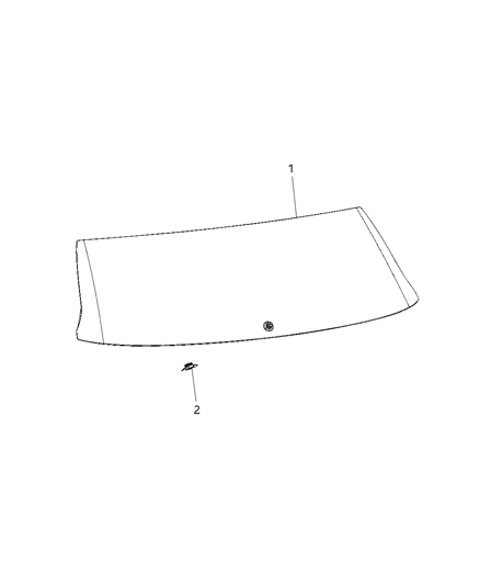 2021 Jeep Compass Glass, Liftgate Diagram