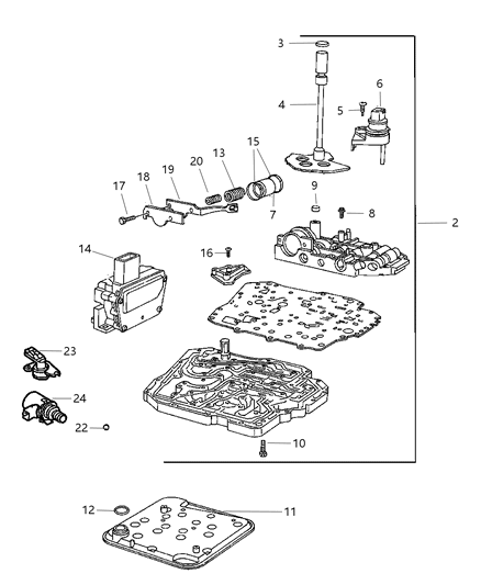 2007 Dodge Ram 1500 Valve Body Diagram 1 - Thumbnail