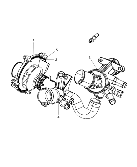 2007 Jeep Wrangler Water Pump Diagram 1 - Thumbnail