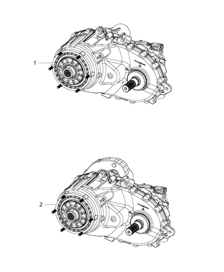 2020 Ram 1500 New Style Transfer Case Assembly Diagram 2 - Thumbnail