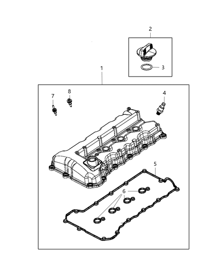 2016 Dodge Dart Cylinder Head & Cover Diagram 4 - Thumbnail