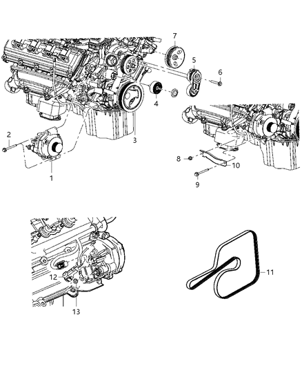 2010 Dodge Challenger Generator/Alternator & Related Parts Diagram 2 - Thumbnail