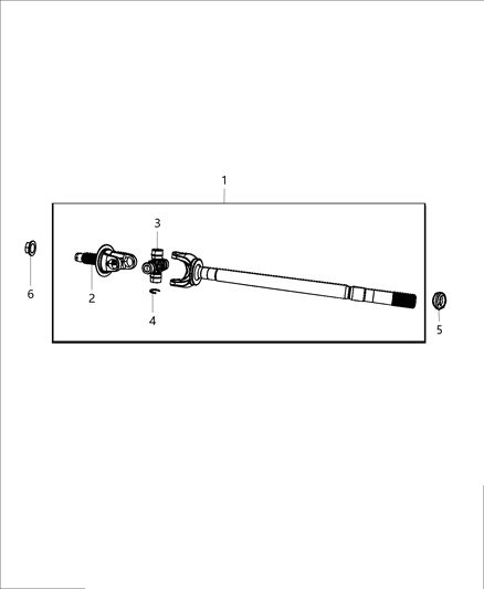 2020 Ram 3500 Cab Chassis Front Axle Shafts Diagram