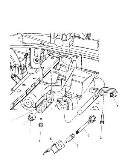2012 Jeep Grand Cherokee Hook Tow Diagram for 68065280AE