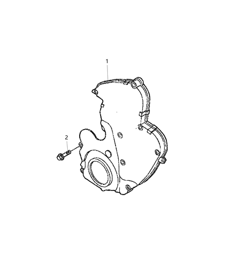 2019 Ram ProMaster 2500 Timing Case Cover Diagram 1 - Thumbnail