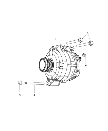 2014 Ram C/V Generator/Alternator & Related Parts Diagram 1 - Thumbnail