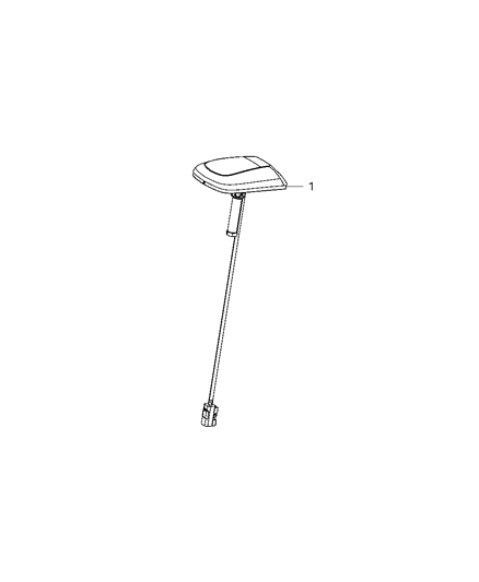 2014 Ram C/V Antenna, Satellite Radio System Diagram 1 - Thumbnail