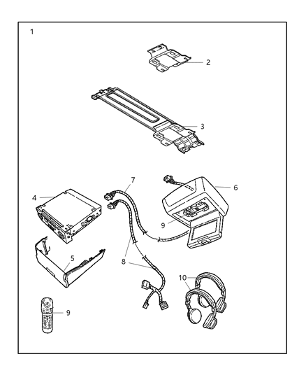 2007 Jeep Commander Bracket, Rear Diagram for 5082098AC