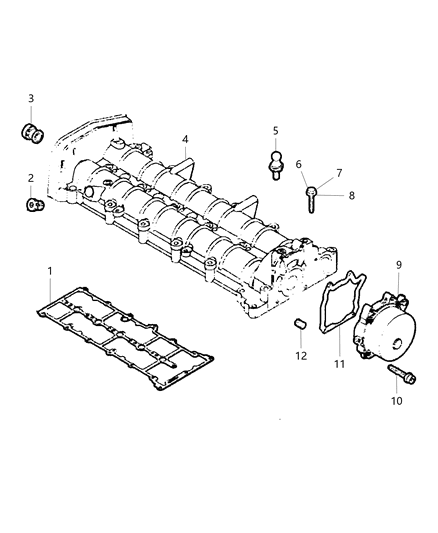 2017 Dodge Journey Cylinder Head & Cover / Camshaft Carrier Diagram 2 - Thumbnail