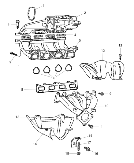 2008 Chrysler PT Cruiser Intake Manifold Diagram 2 - Thumbnail