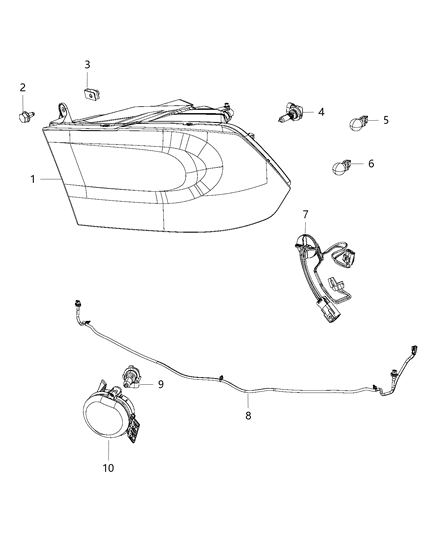 2018 Ram 5500 Lamps, Front Diagram 2 - Thumbnail