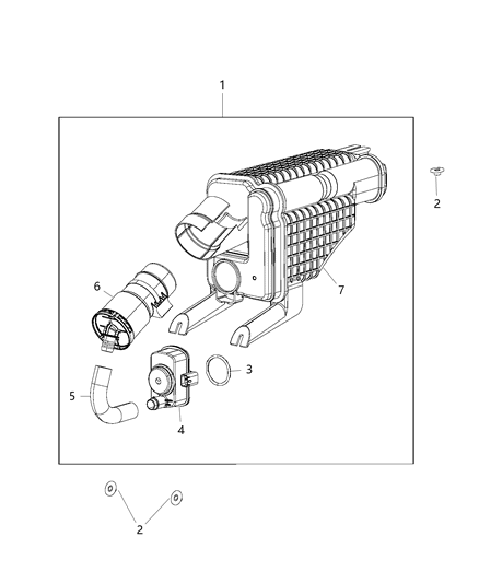 2019 Jeep Wrangler Vapor Canister & Leak Detection Pump Diagram 2 - Thumbnail