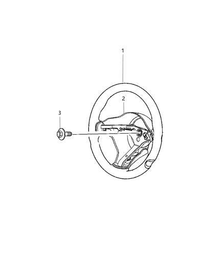 2006 Dodge Viper Wheel Steering Diagram for TQ901BNAA