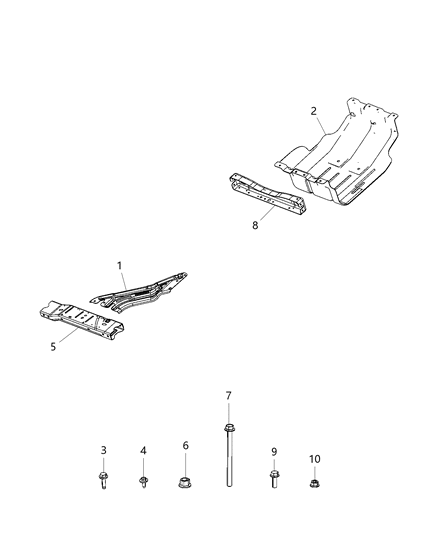 2020 Ram 3500 Cab Chassis Underbody Shields And Plates Diagram