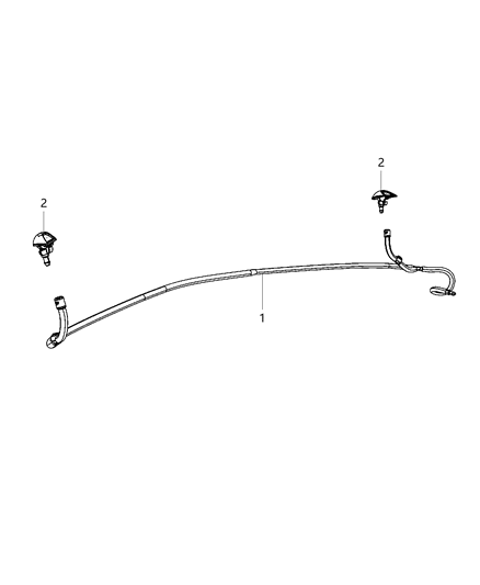 2013 Chrysler 300 Nozzle Washer Headlamp Diagram for 68156959AB