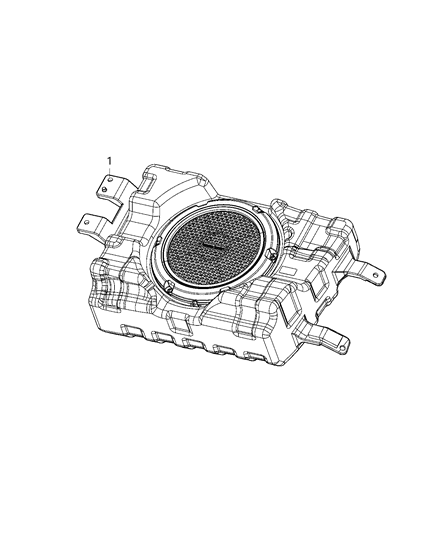 2021 Dodge Durango Speakers, Amplifier And Sub Woofer Diagram 5 - Thumbnail