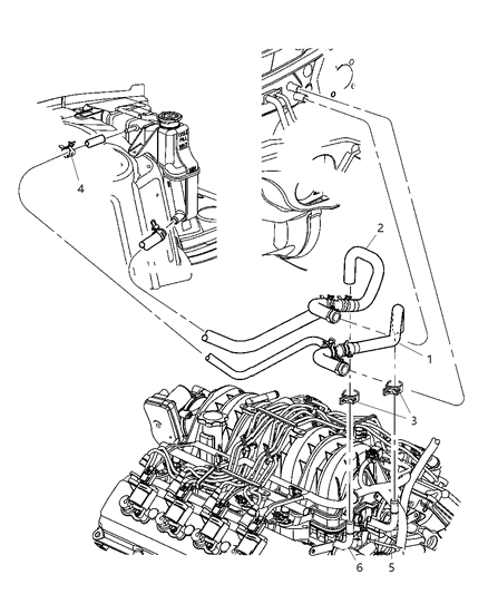 2005 Dodge Magnum Heater Plumbing Diagram 3 - Thumbnail