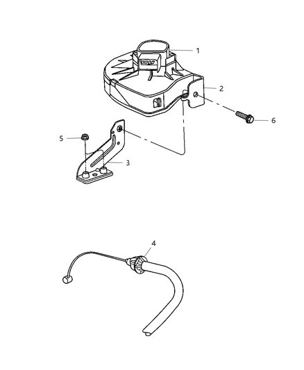 2009 Chrysler PT Cruiser Throttle Body & Related Diagram 1 - Thumbnail