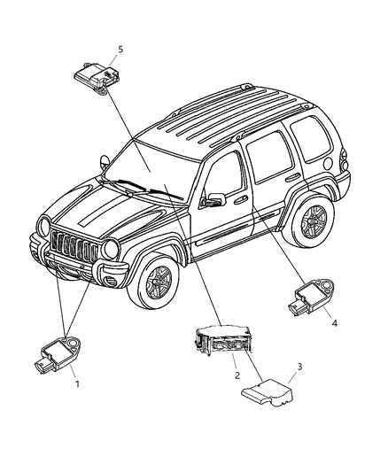 2006 Jeep Liberty Control Module Diagram for 4606997AB