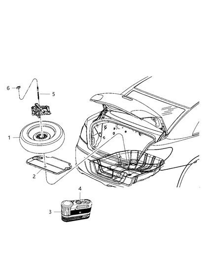 2011 Chrysler 200 Heat Shield Diagram for 68083361AA