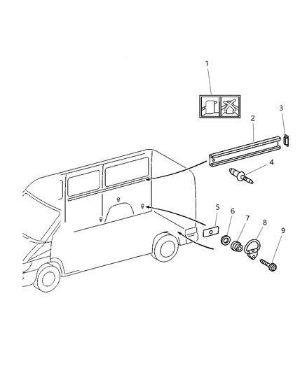 2002 Dodge Sprinter 2500 Bushing None Sprinter Diagram for 5104544AA
