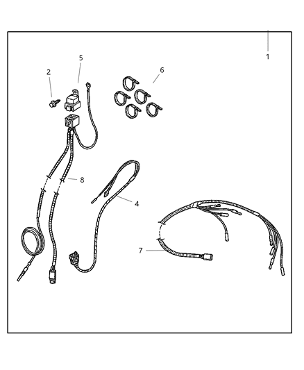 2001 Dodge Ram 2500 Regular Cab Installation Kit - Off Road Lamps Diagram
