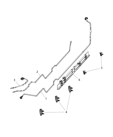 2020 Ram 1500 New Style Fuel Lines/Tubes And Related Parts Diagram 3 - Thumbnail