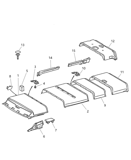 2004 Dodge Sprinter 3500 Headliner Diagram 2 - Thumbnail