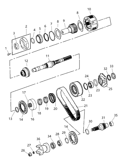 2004 Jeep Grand Cherokee Gear Train Diagram 3 - Thumbnail