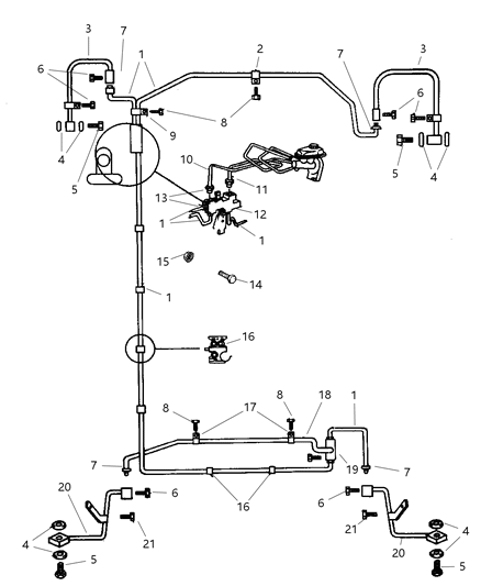 1999 Dodge Viper Pressure Metering Valve Diagram for 4848532AB
