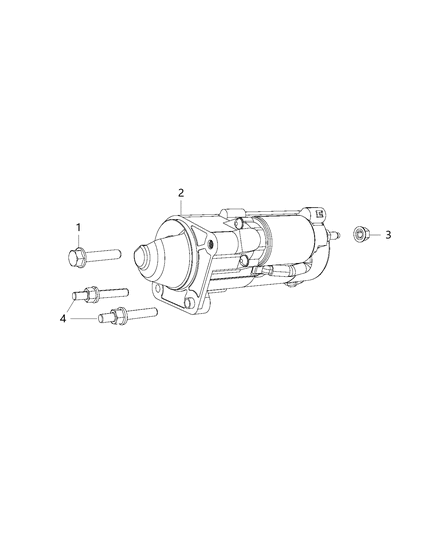 2018 Jeep Wrangler All-new Model Starter & Related Parts Diagram 2 - Thumbnail