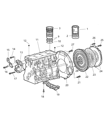 2003 Jeep Liberty Cylinder Block Diagram 2 - Thumbnail