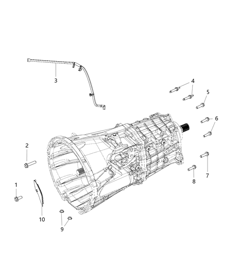 2018 Jeep Wrangler All-new Model Mounting Bolts Diagram