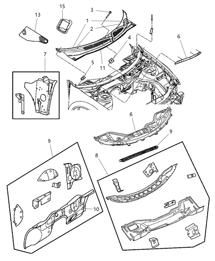 2003 Chrysler Sebring Rear Seal Diagram for 4878562AB