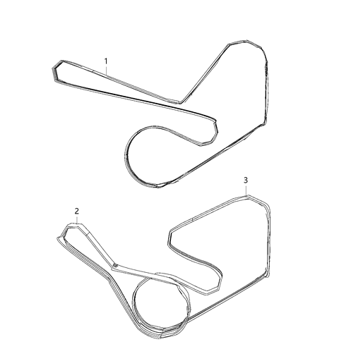 2020 Jeep Wrangler Belts, Serpentine & V-Belts Diagram 1 - Thumbnail